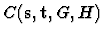$C({\bf s}, {\bf t}, G, H)$