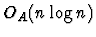 $O_A(n \log n)$