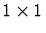 $1 \times 1$