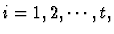$i=1,2,\cdots,t,$