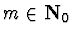 $m\in {\bf N}_{0}$