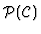 $\cal{P}(C)$