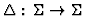 $\Delta:\,\Sigma \rightarrow \Sigma$