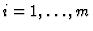 $i=1,\dots,m$