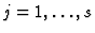 $j=1,\dots,s$